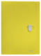 Chemise 3 rabats Recycle A4, verrou de fermeture, en polypro recyclé coloris jaune,image 1