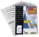 Sachet de 10 pochettes perforées SM3 en PVC 10/100e, A4,image 2