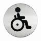 Pictogramme Toilettes Handicapés, coloris silver,image 1